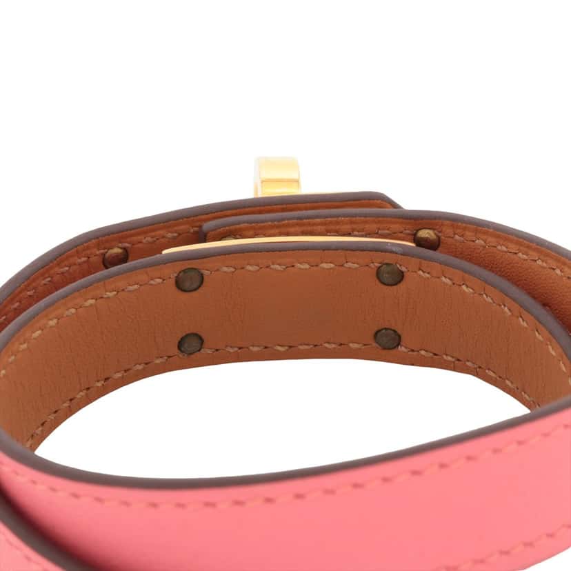 Hermès Swift Kelly Double Tour Bracelet Pink Leather Very good condition - Model View