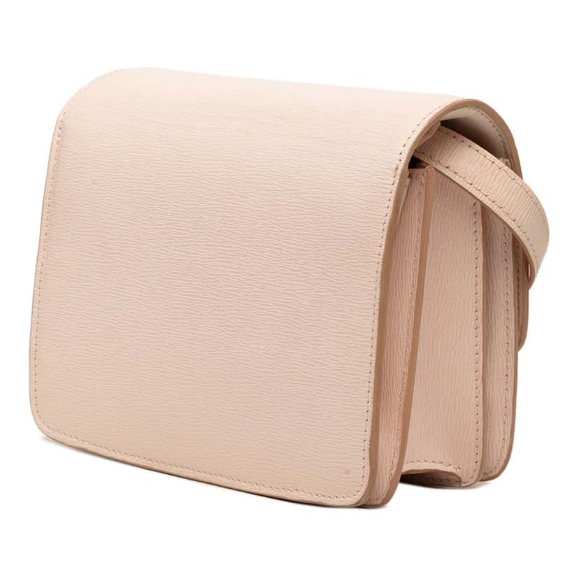 Celine Small Calfskin Classic Box Brown Leather Very good condition - Back View