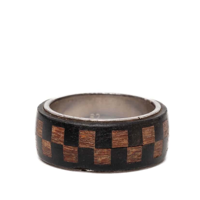Louis Vuitton Damier Wood and Brass Ring Brown Very good condition - Inside View