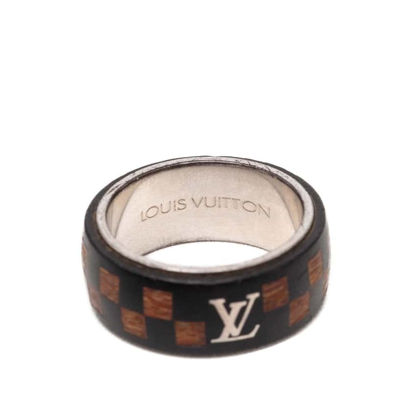 Louis Vuitton Damier Wood and Brass Ring Brown Very good condition - Model View
