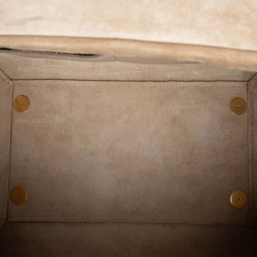 Celine Mini Grained Calfskin Belt Bag Beige Leather Very good condition - Model View