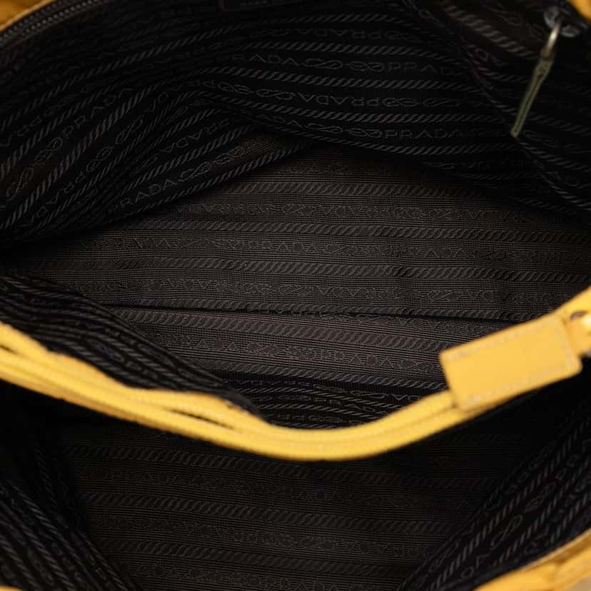 Prada Tessuto City Tote Yellow Very good condition - Model View
