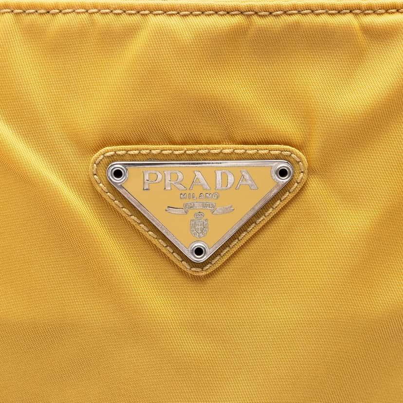 Prada Tessuto City Tote Yellow Very good condition - Box View