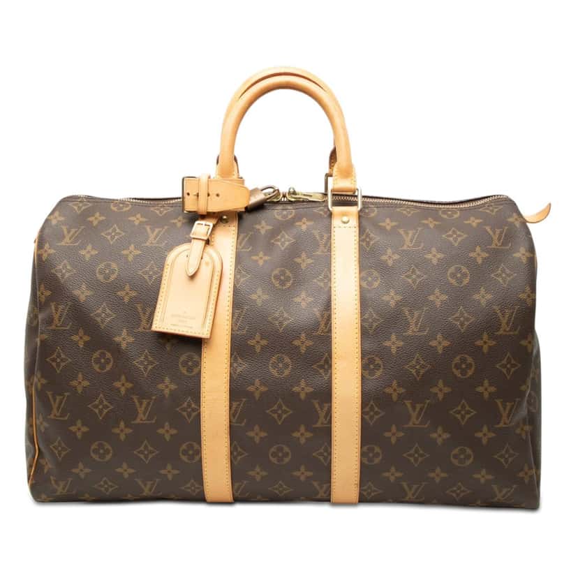Louis Vuitton Monogram Keepall 45 Brown Good condition - Front View