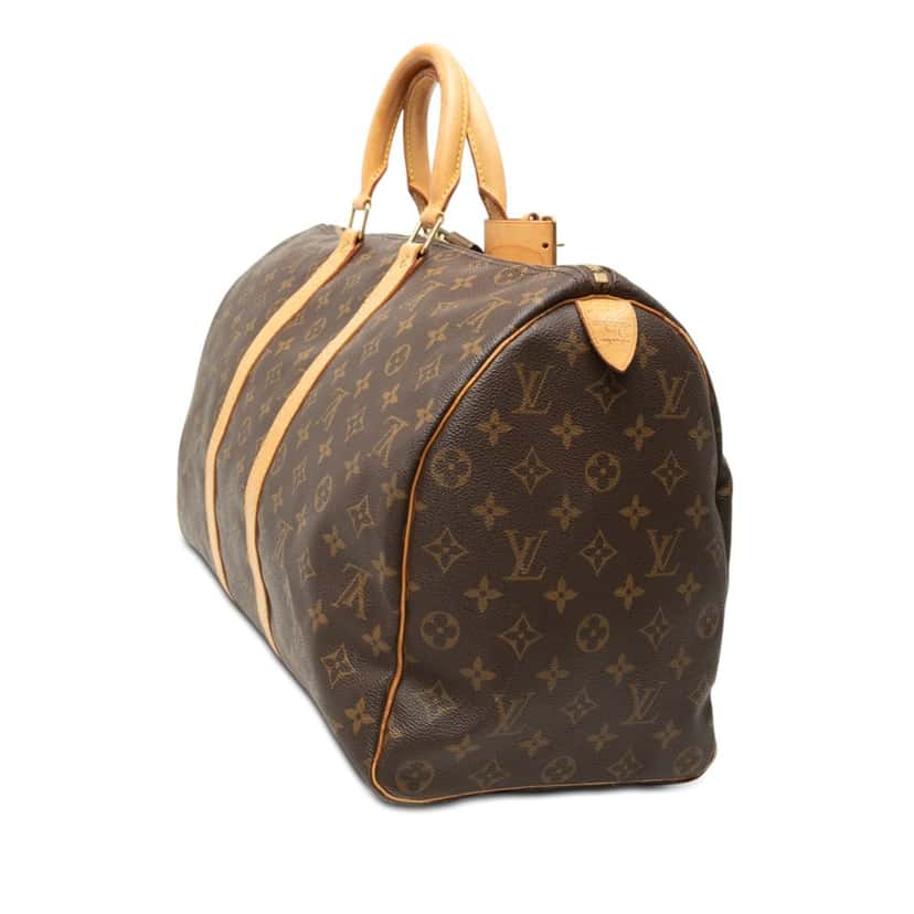Louis Vuitton Monogram Keepall 45 Brown Good condition - Back View