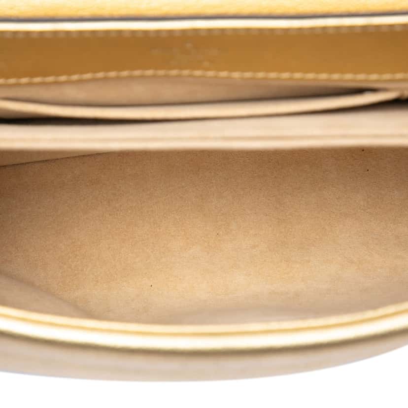 Louis Vuitton Metallic Cuir Plume Ecume Very Chain Bag Gold Leather Very good condition - Model View