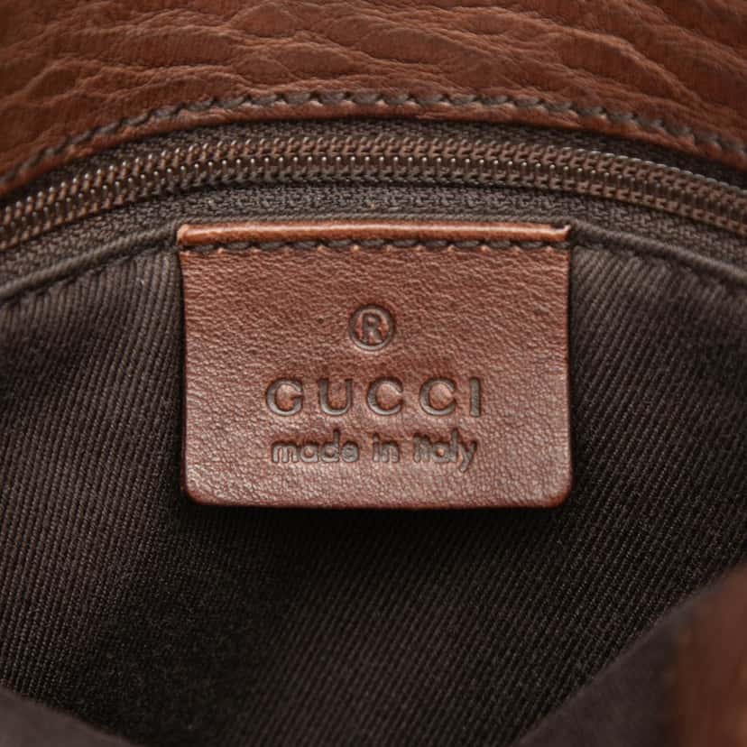Gucci GG Denim Shoulder Bag Brown Very good condition - Box View