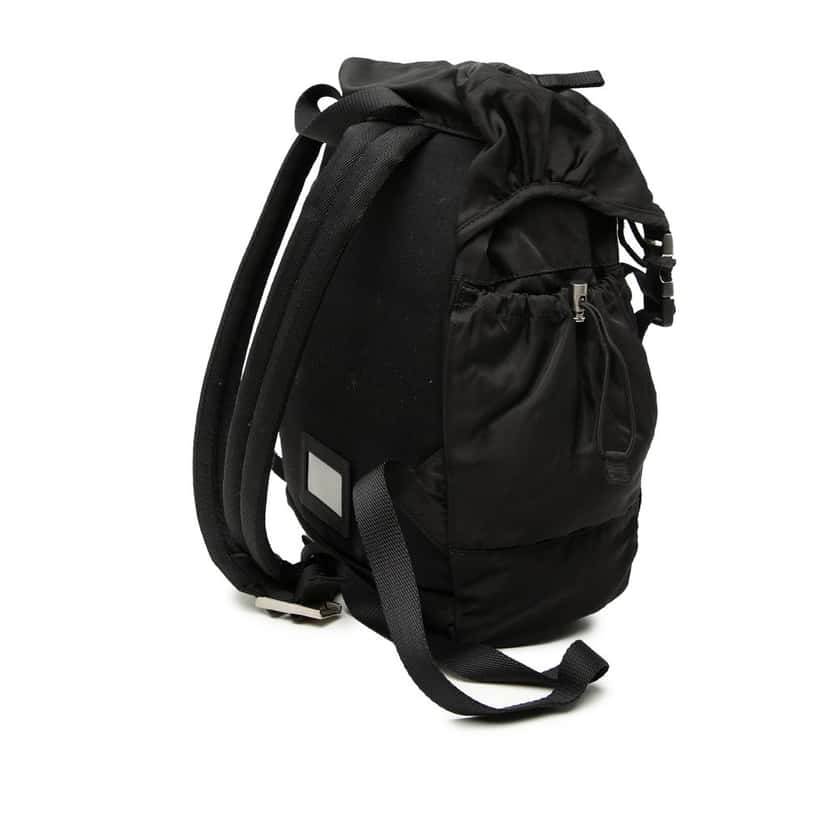 Prada Tessuto Montagna Double Buckle Backpack Black Very good condition - Back View