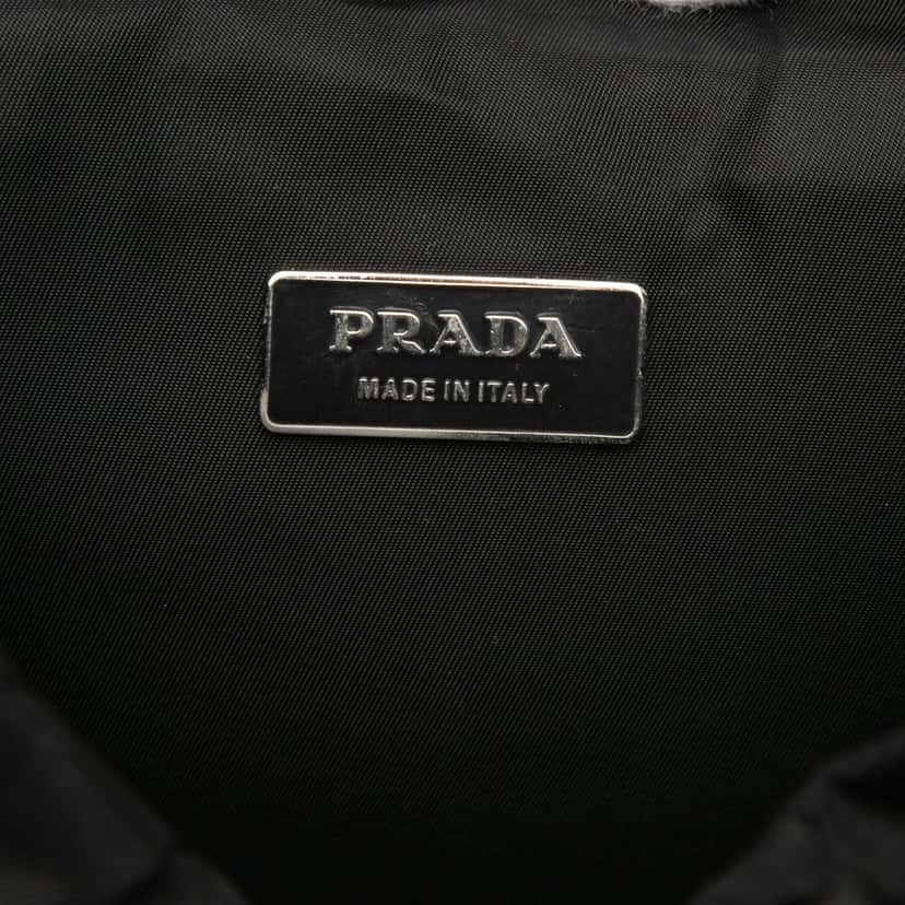 Prada Tessuto Montagna Double Buckle Backpack Black Very good condition - Box View