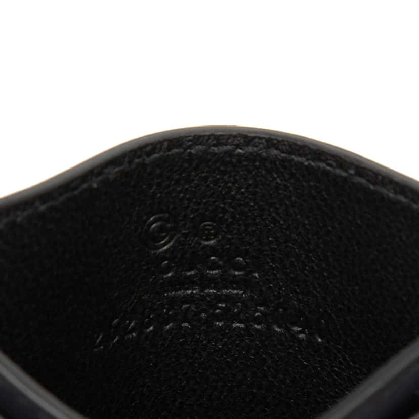 Gucci Microguccissima Card Holder Black Leather Very good condition - Box View