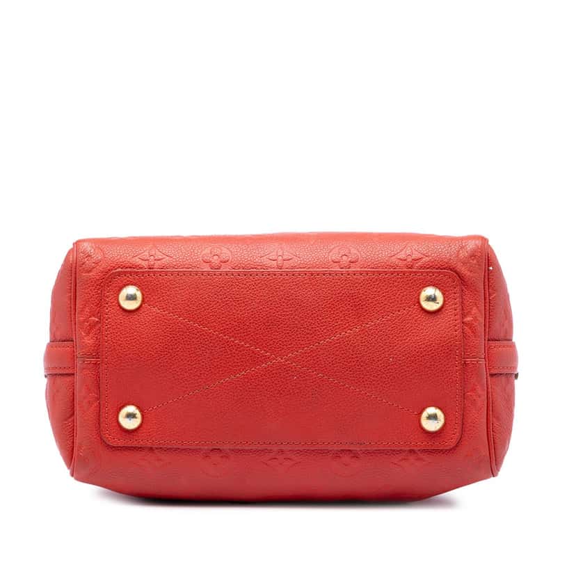 Louis Vuitton Monogram Empreinte Speedy Bandouliere 25 Red Leather Good condition - Inside View