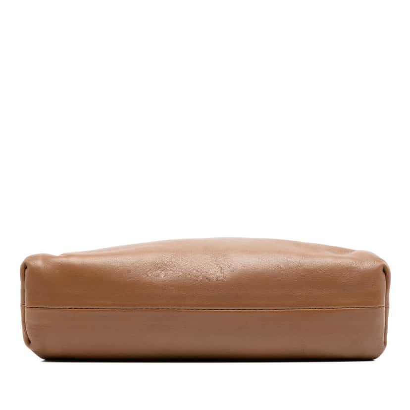 Bottega Veneta Lambskin The Pouch Brown Leather Very good condition - Inside View