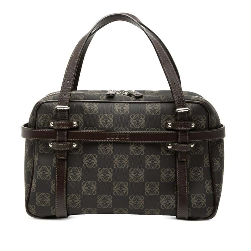 Loewe Anagram Coated Canvas Handbag