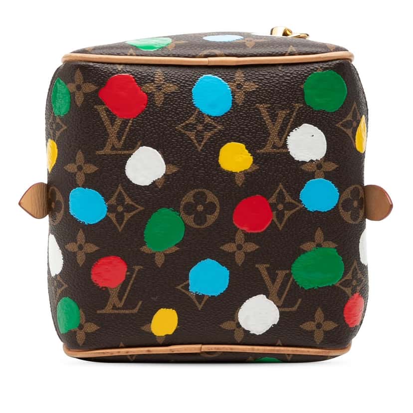 Louis Vuitton Yayoi Kusama Monogram Painted Dots Square Bag Brown Very good condition - Inside View