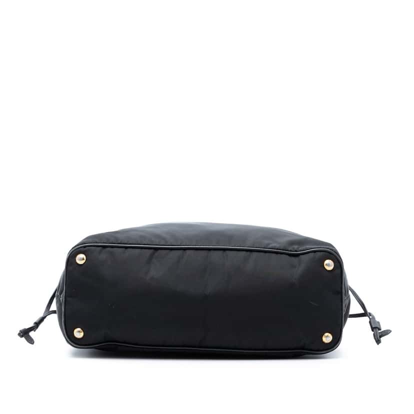 Prada Saffiano Trimmed Tessuto Tote Black Very good condition - Inside View