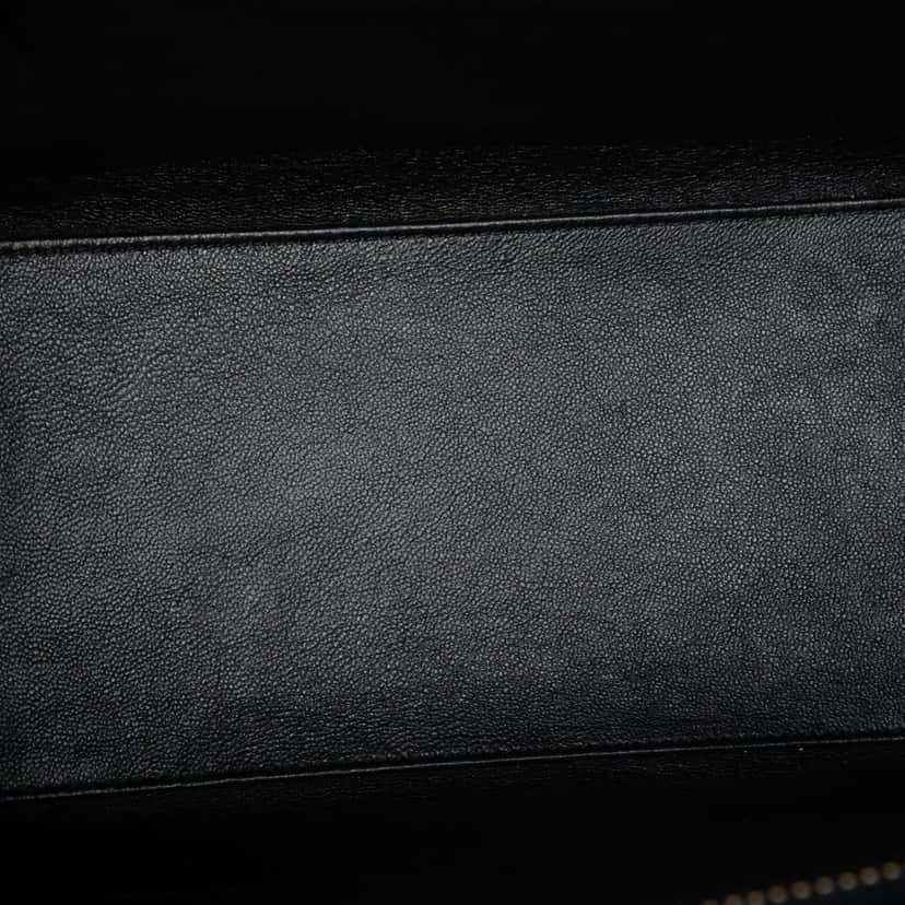 Celine Micro Smooth Calfskin Luggage Tote Black Leather Very good condition - Model View