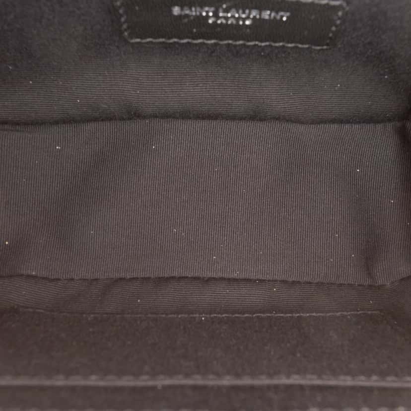 Saint Laurent Grained Calfskin Monogram Lou Tassel Belt Bag Pink Leather Very good condition - Model View