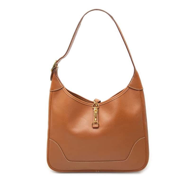 Hermès Courchevel Trim II 31 Brown Leather Very good condition - Front View