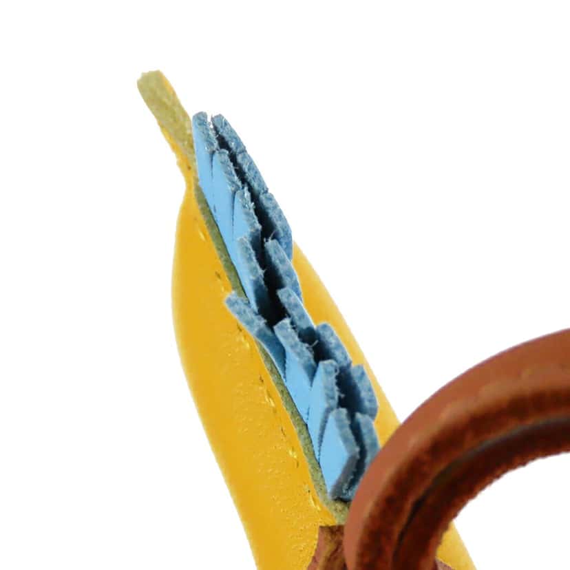 Hermès Milo Lambskin Grigri Rodeo Bag Charm PM Yellow Leather Very good condition - Box View