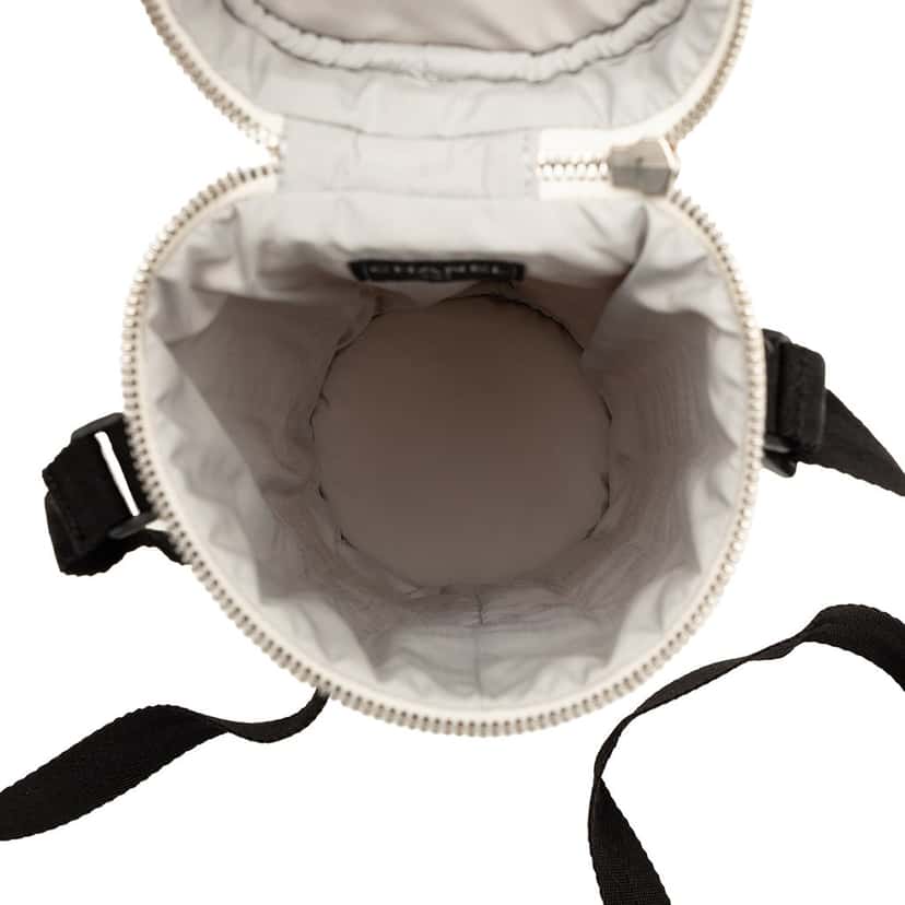 Chanel Quilted Sport Line Bottle Holder Crossbody White Very good condition - Model View