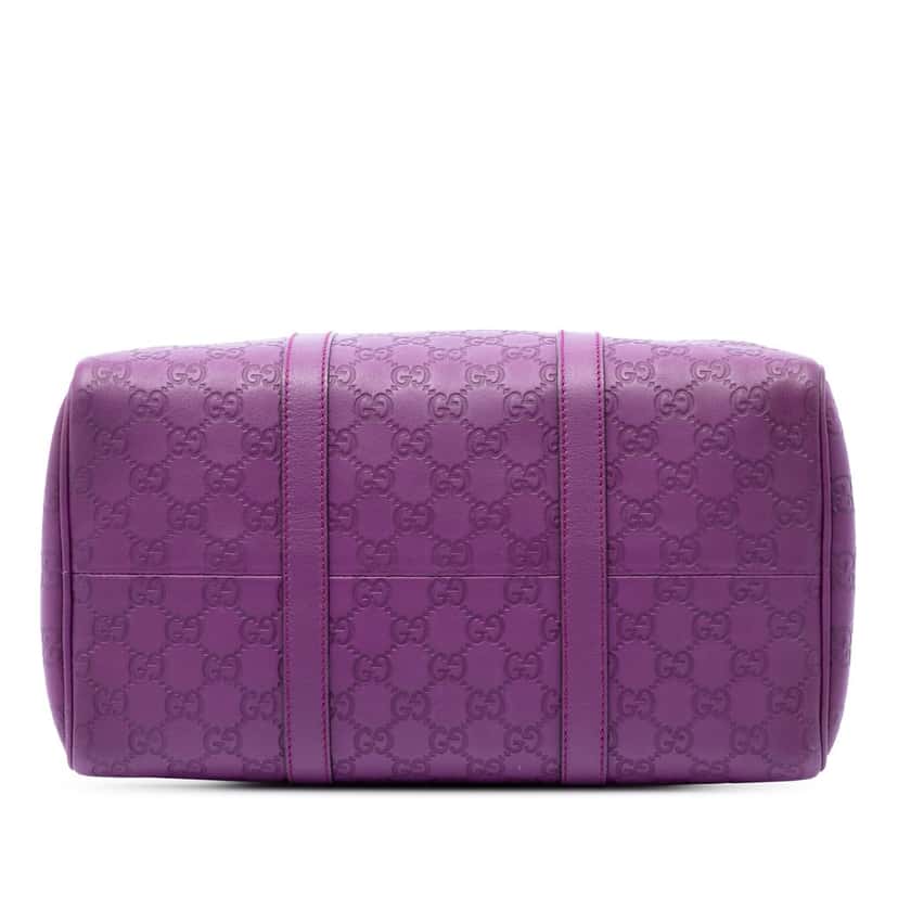 Gucci Medium Guccissima Joy Boston Bag Purple Leather Very good condition - Inside View