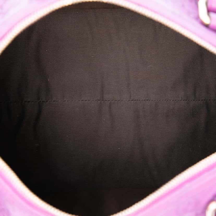 Gucci Medium Guccissima Joy Boston Bag Purple Leather Very good condition - Model View