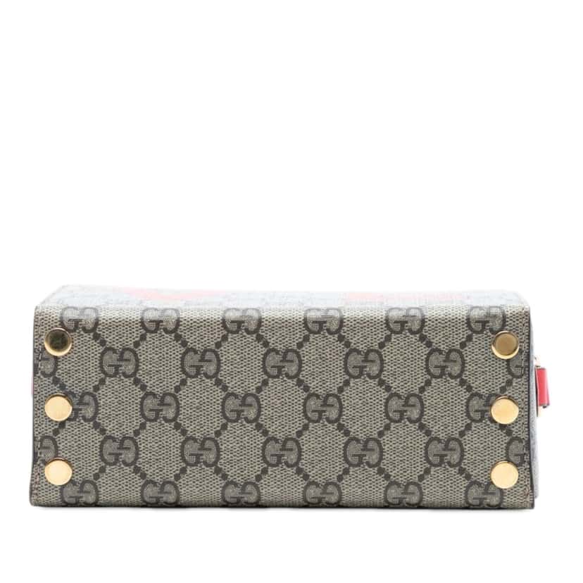 Gucci Mini GG Supreme Love Trunk Crossbody Beige Very good condition - Inside View