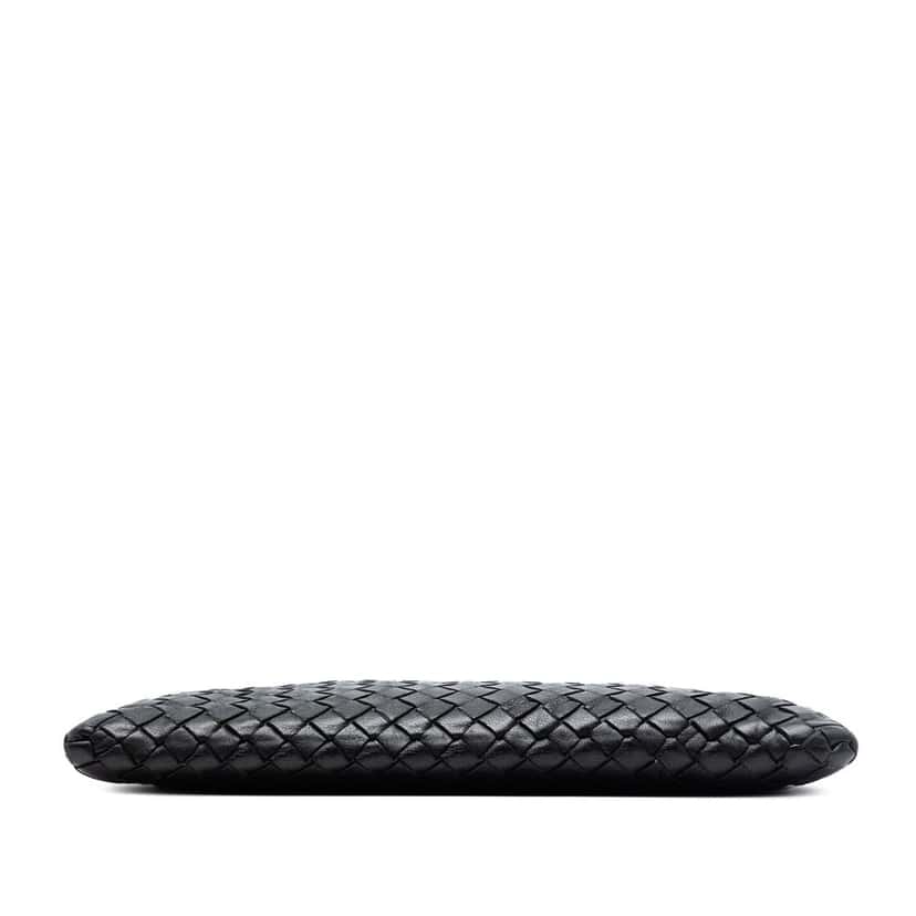 Bottega Veneta Nappa Intrecciato Zip Pouch Black Leather Very good condition - Inside View
