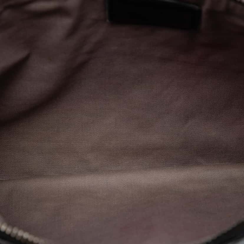 Bottega Veneta Nappa Intrecciato Zip Pouch Black Leather Very good condition - Model View