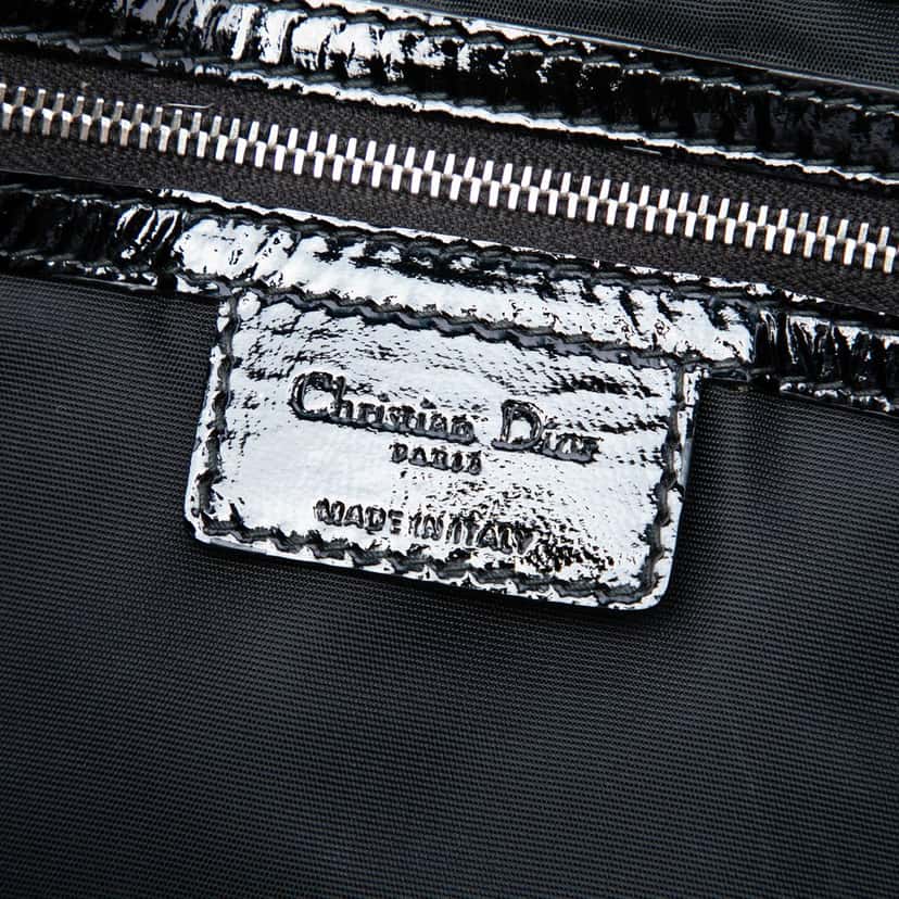 Dior Large Patent Cannage Lady Dior Soft Shopping Tote Black Leather Very good condition - Box View