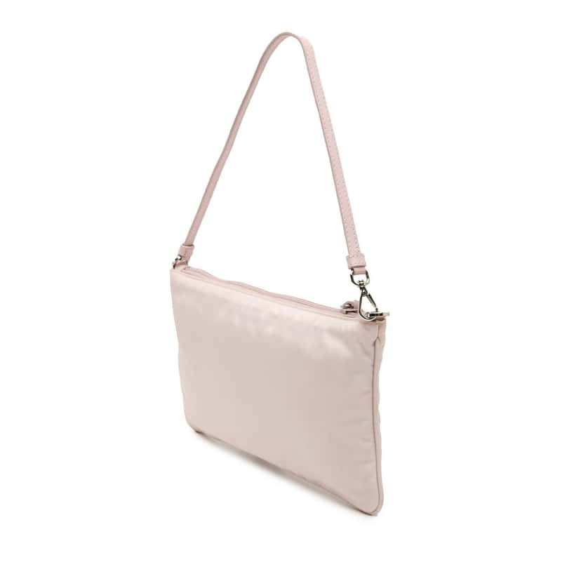 Prada Mini Re Nylon Pochette Pink Very good condition - Back View