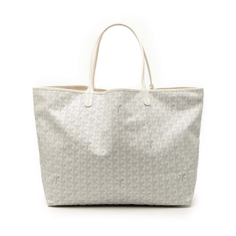 Goyard Goyardine Saint Louis GM White Very good condition - Front View