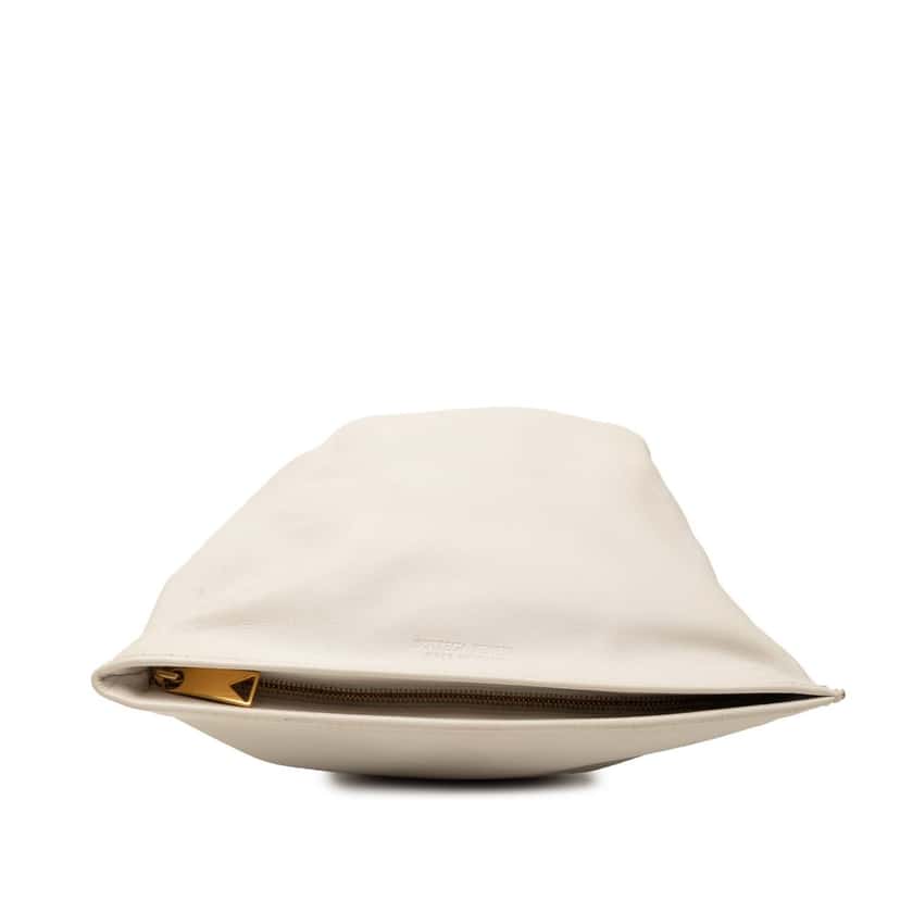 Bottega Veneta Mini Calfskin BV Twist Bag White Leather Very good condition - Inside View