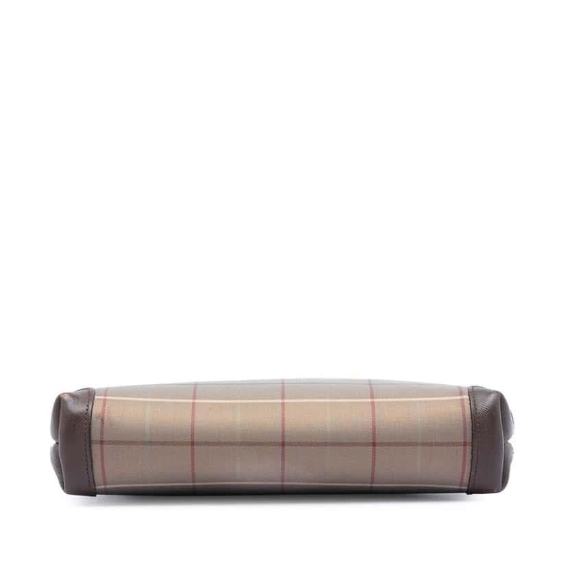 Burberry Vintage Check Canvas Clutch Brown Very good condition - Inside View