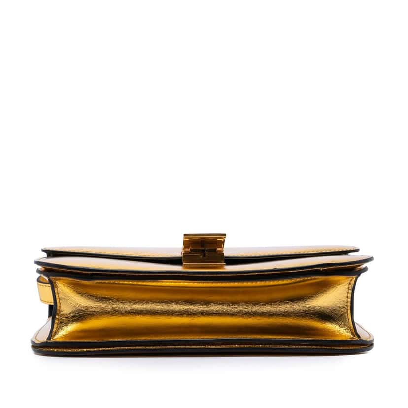 Celine Medium Calfskin Classic Box Gold Leather Very good condition - Inside View