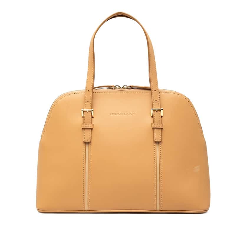 Burberry Leather Handbag Brown Leather Very good condition - Front View