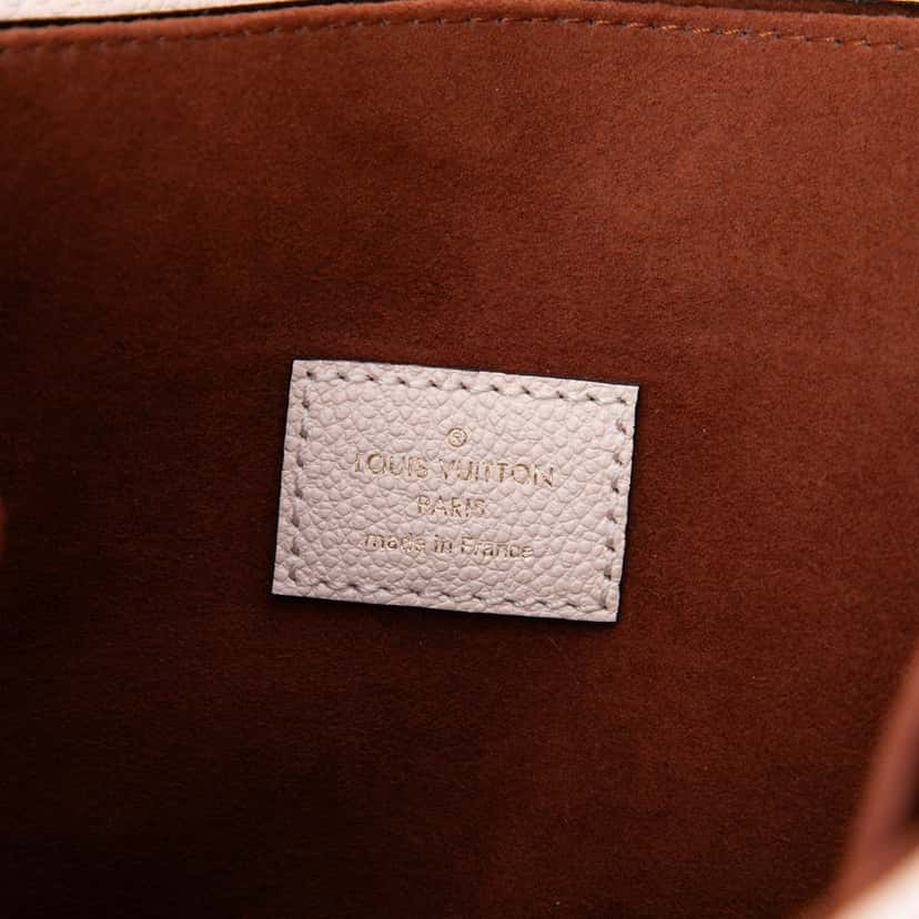 Louis Vuitton Monogram Empreinte Pochette Metis Brown Leather Very good condition - Box View