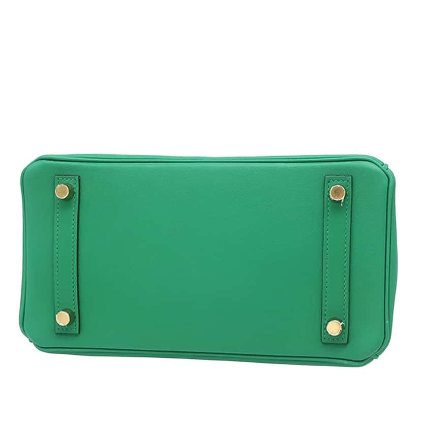Hermès Swift Birkin Retourne 25 Green Leather Very good condition - Inside View