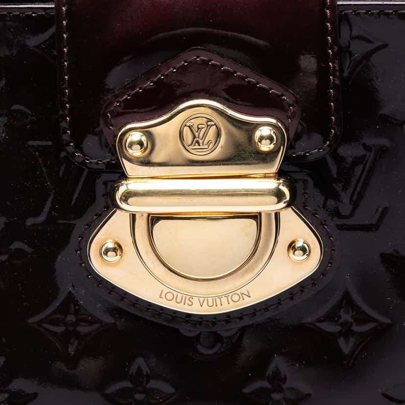 Louis Vuitton Monogram Vernis Melrose Avenue Purple Leather Very good condition - Box View