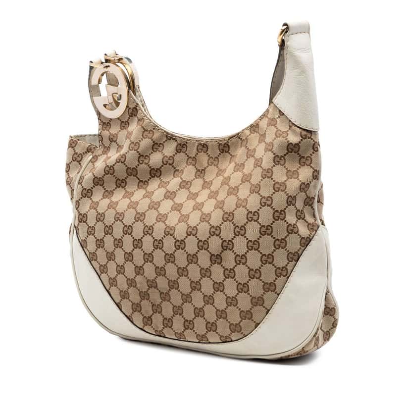 Gucci GG Canvas Charlotte Crossbody Beige Very good condition - Back View