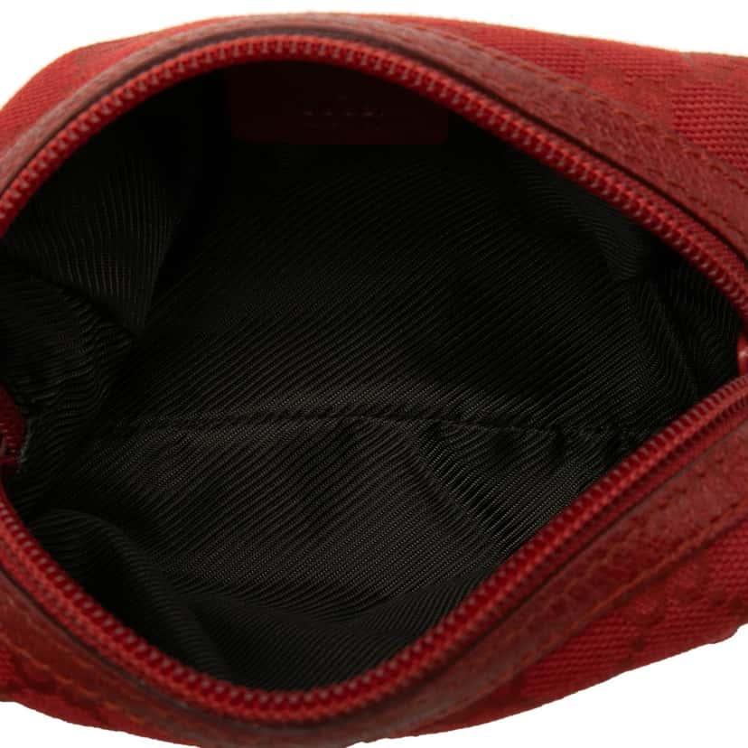 Gucci GG Canvas Pouch Red Good condition - Model View