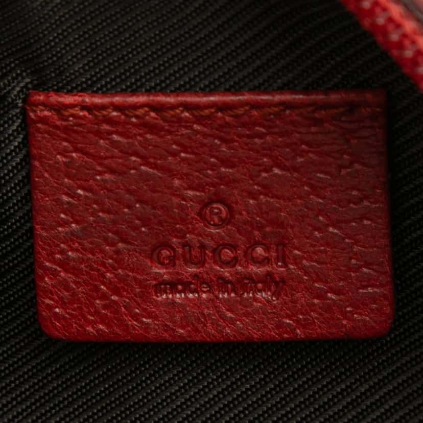 Gucci GG Canvas Pouch Red Good condition - Box View