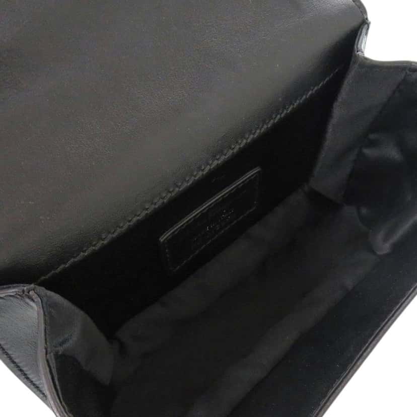 Salvatore Ferragamo Studded Leather Ladybug Vara Bow Crossbody Black Leather Very good condition - Model View