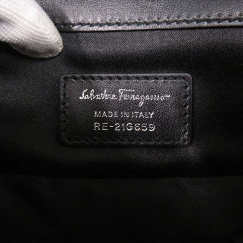 Salvatore Ferragamo Studded Leather Ladybug Vara Bow Crossbody Black Leather Very good condition - Box View