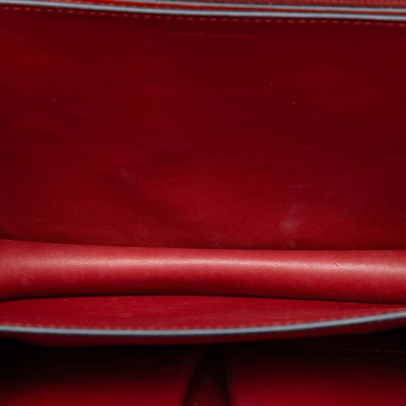Celine Medium Calfskin Classic Box Red Leather Very good condition - Model View