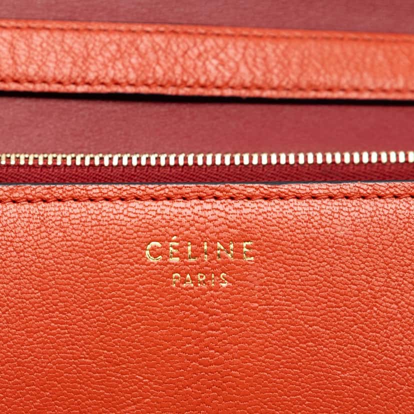 Celine Medium Calfskin Classic Box Red Leather Very good condition - Box View