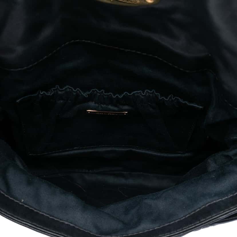Miu Miu Studded Matelasse Nappa Shoulder Bag Black Leather Very good condition - Model View