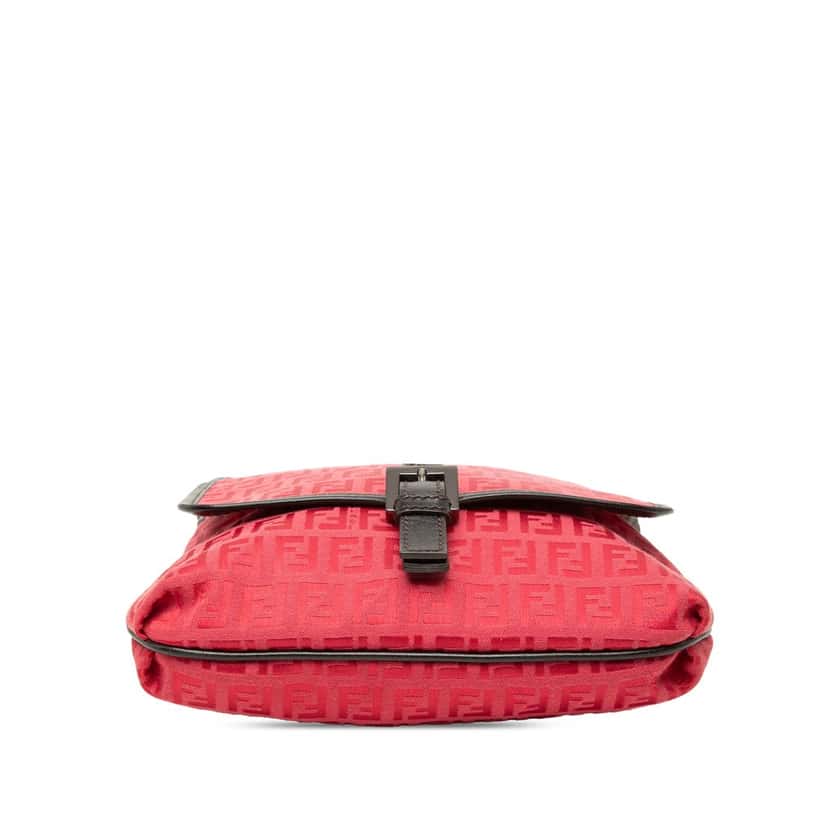 Fendi Zucchino Canvas Crossbody Red Very good condition - Inside View