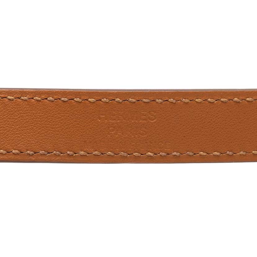 Hermès Leather Kelly Double Tour Bracelet Orange Leather Very good condition - Model View