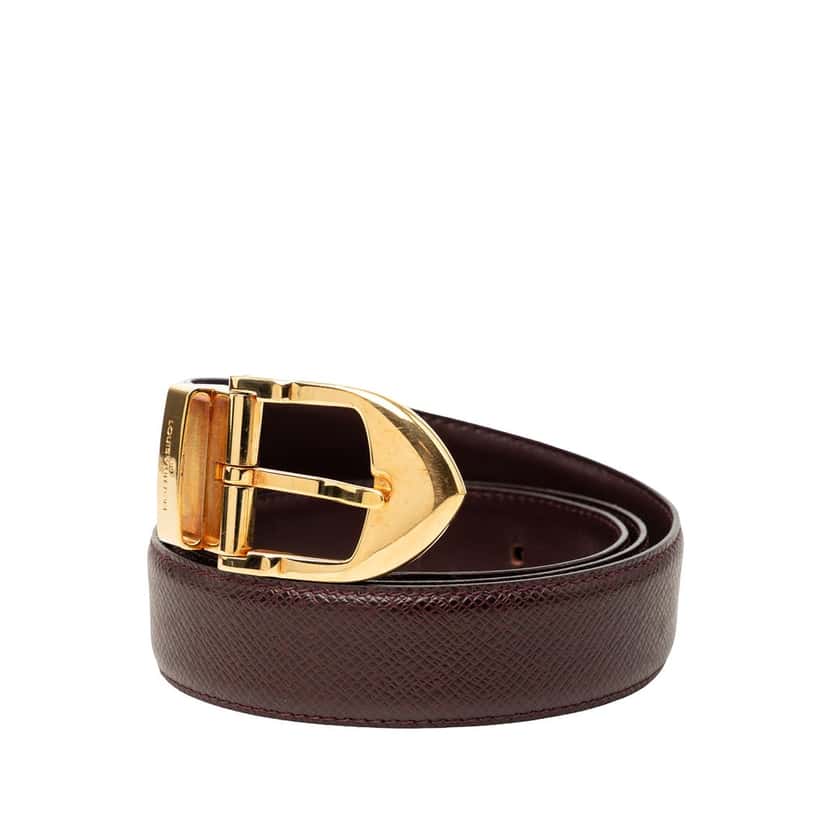 Louis Vuitton Taiga Ceinture Classique Belt Red Leather Very good condition - Back View